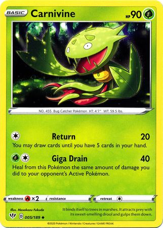 Carnivine - 5/189 - Uncommon - King Gaming 