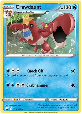 Crawdaunt - 39/163 - Uncommon - King Gaming 