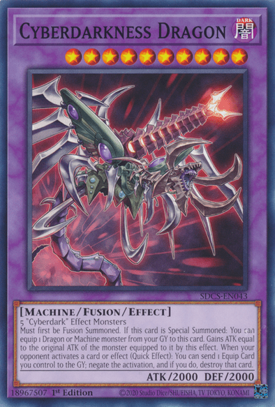 Cyberdarkness Dragon - NM Common King Gaming