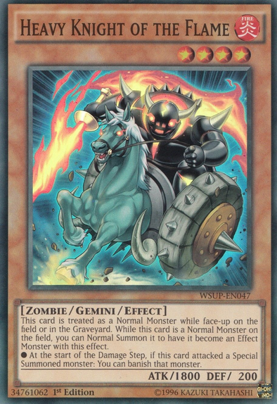 Heavy Knight of The Flame - Super Rare - King Gaming 