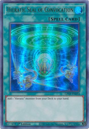 Hieratic Seal of Convocation - Ultra Rare - King Gaming 