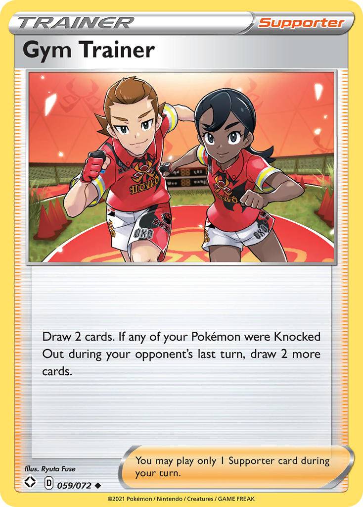 Gym Trainer - 59/72 - NM Uncommon King Gaming