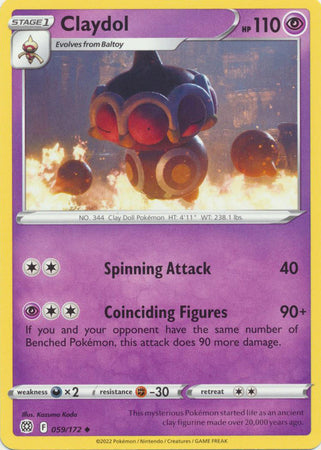 Claydol - 59/172 - Uncommon - King Gaming 