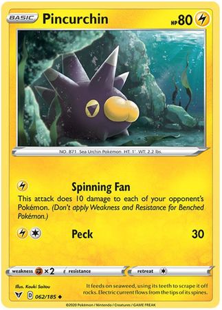 Pincurchin - 62/185 - Uncommon - King Gaming 