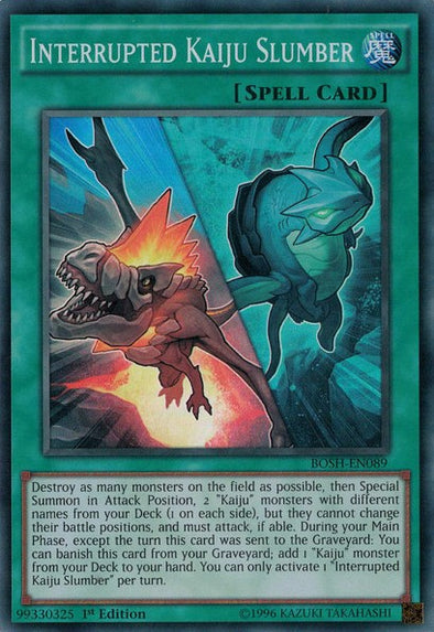 Interrupted Kaiju Slumber - Super Rare - King Gaming 