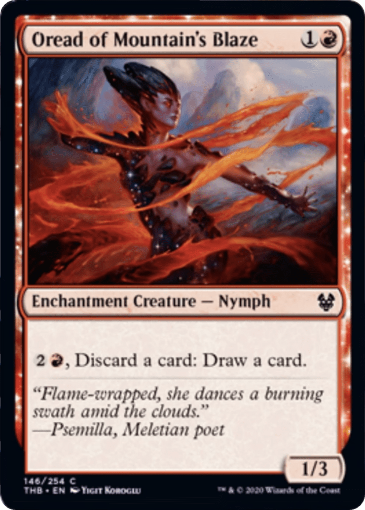 Oread of Mountain's Blaze  - NM - C King Gaming