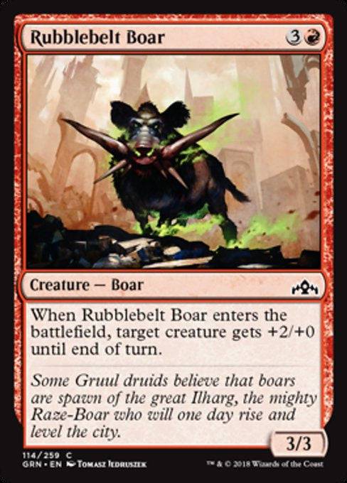 Rubblebelt Boar  - NM - C #114 King Gaming