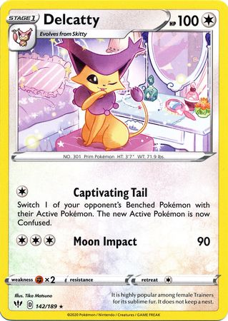 Delcatty - 142/189 - Rare - King Gaming 