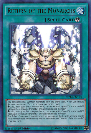 Return of The Monarchs - Ultra Rare - King Gaming 