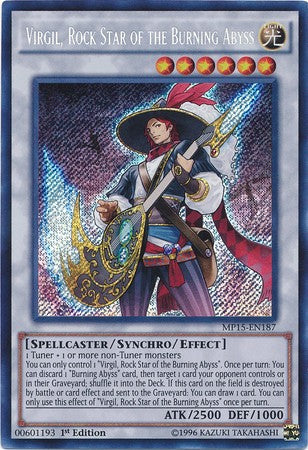 Virgil, Rock Star of the Burning Abyss - Secret Rare - King Gaming 