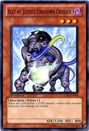Ally Of Justice Unknown Crusher - Common - Yu-Gi-Oh King Gaming