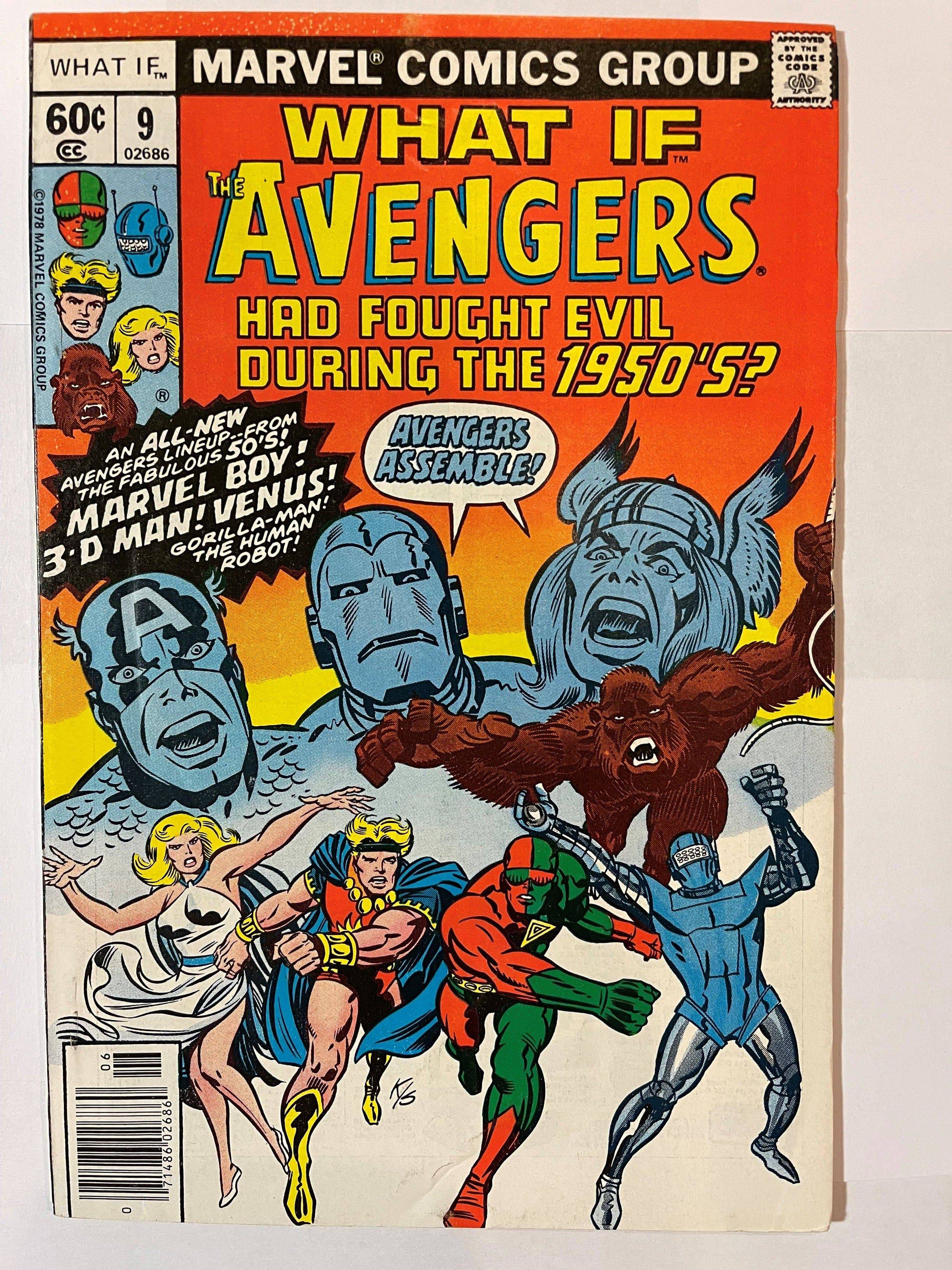 What If # 9 The Avengers Had Fought Evil During The 1950's - Poor- Below Fine Used/Collector - Rare King Gaming