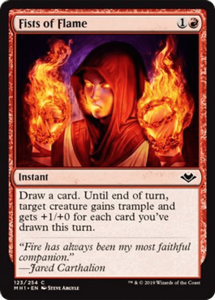 Fists of Flame - C #123 King Gaming