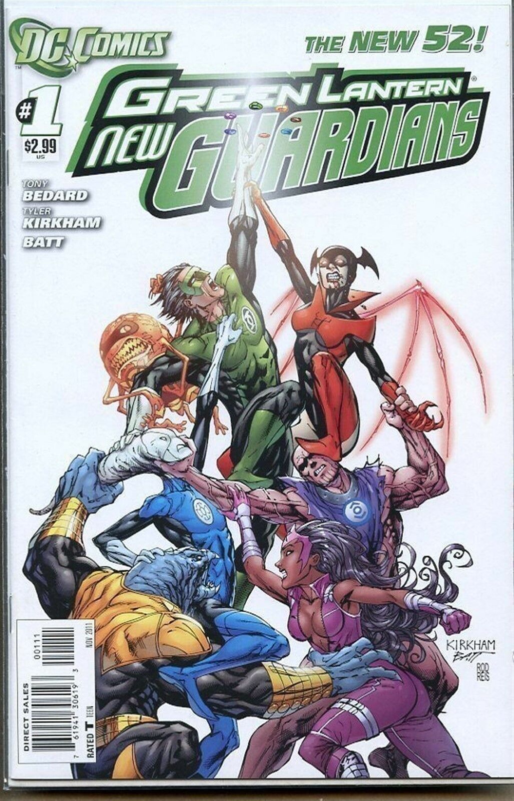 Green Lantern New Guardians 2011 series # 1 - King Gaming 
