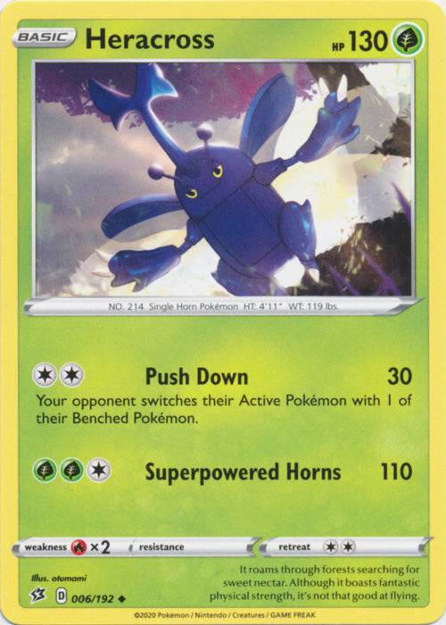 Heracross - 006/192 - NM Uncommon King Gaming