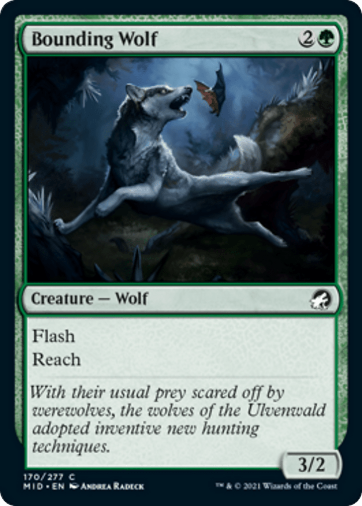 Bounding Wolf - NM - C King Gaming