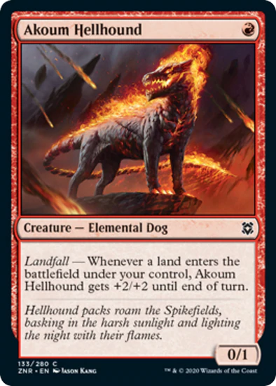 Akoum Hellhound - C #299 King Gaming