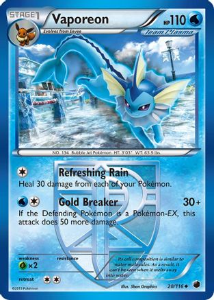 Vaporeon - 20/116 - Uncommon - King Gaming 