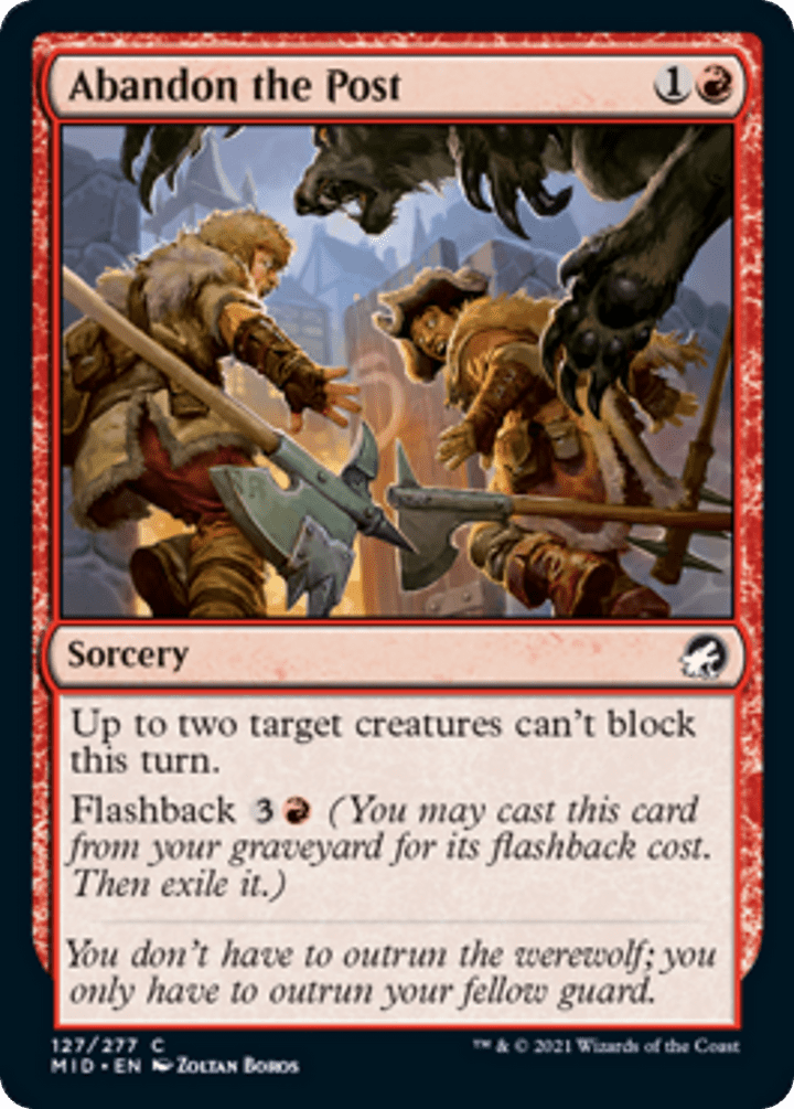 Abandon the Post  - NM - C #127 King Gaming