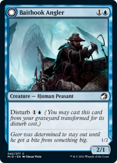Baithook Angler / Hook-Haunt Drifter #42 - C - Magic TCG King Gaming