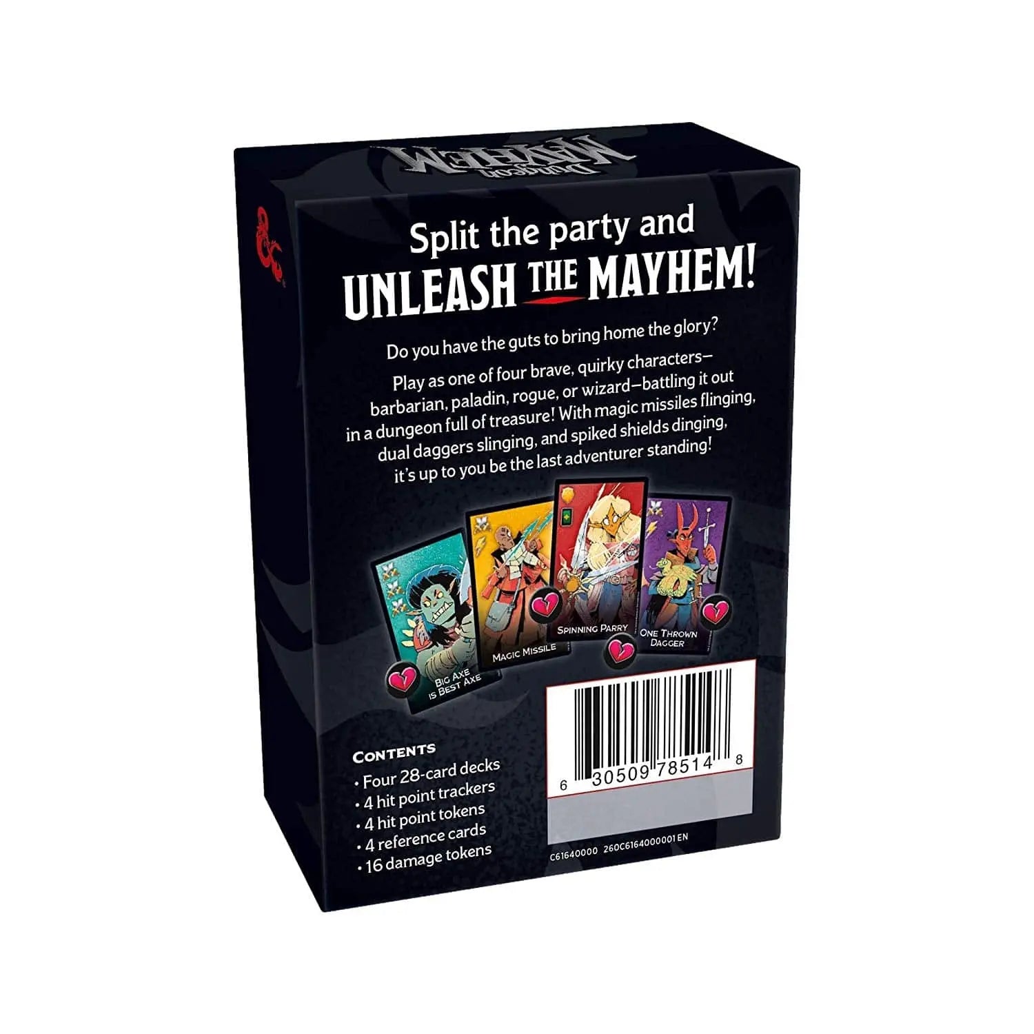 Dungeon Mayhem | Dungeons & Dragons Card Game | 24 Players, 120 Cards King Gaming