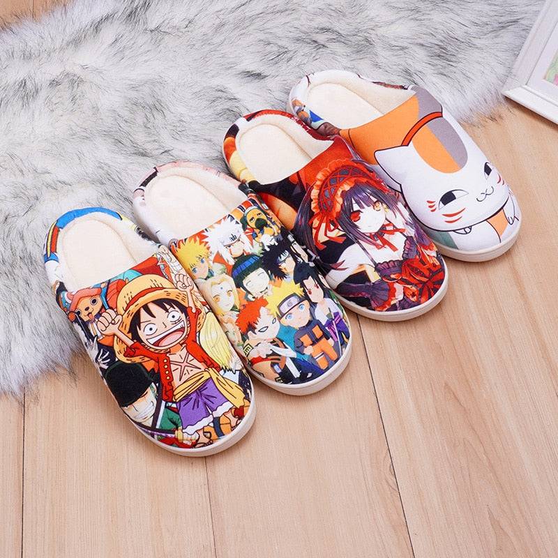 Japanese Anime Doragon Boru Shoes  Goku Winter Warm Plush Men Women Shoes King Gaming