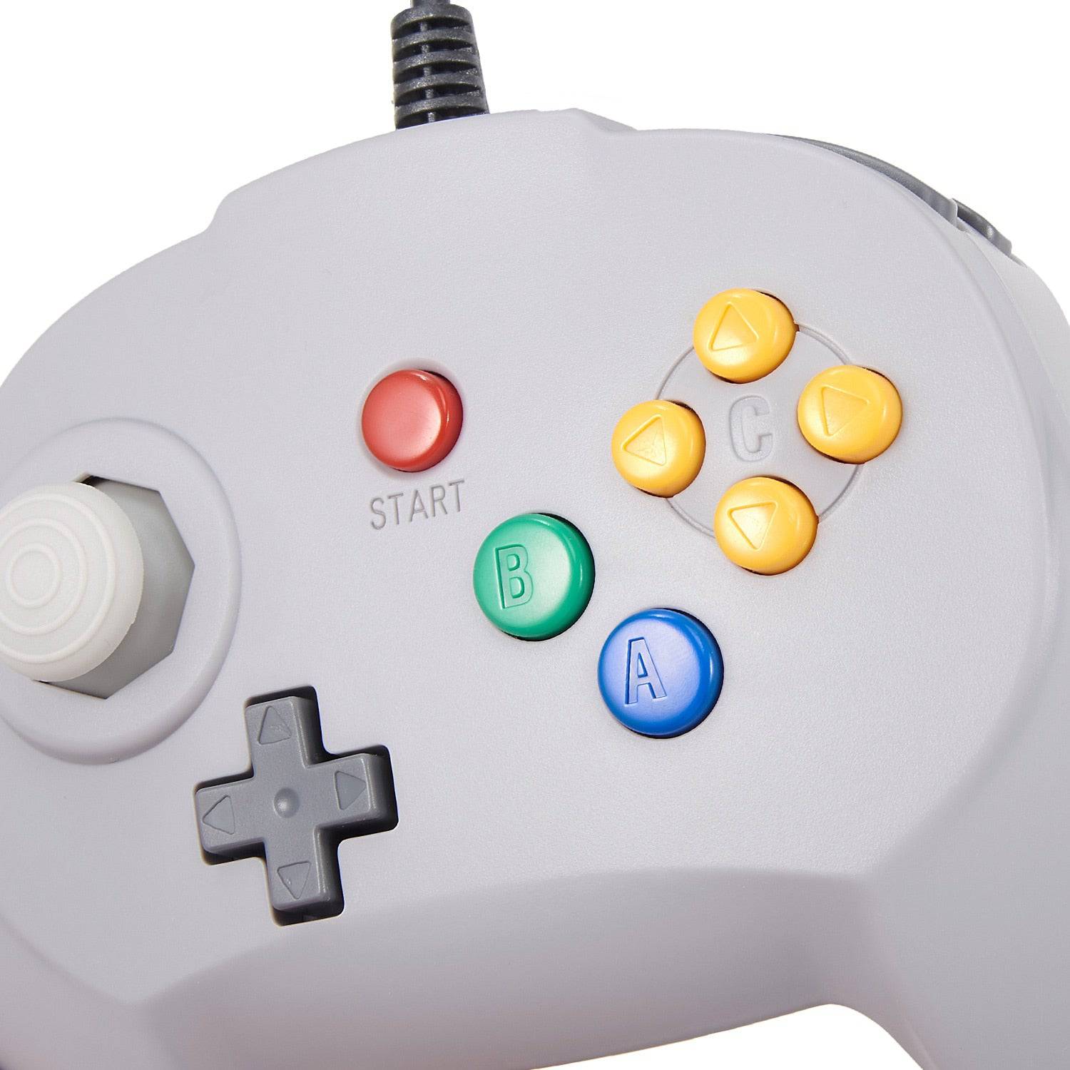 [New Version] 2 Pack for N64 Controller, Mini Game pad Joystick for N 64 Console- Plug & Play (Design from Japan) King Gaming