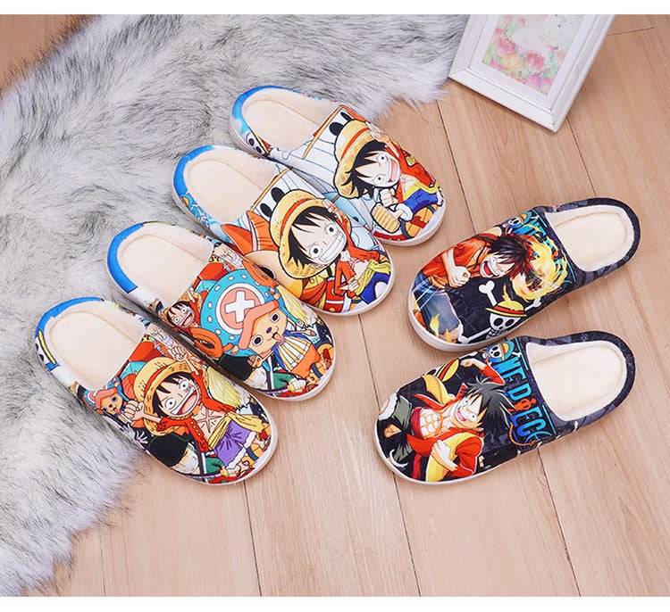 Japanese Anime Doragon Boru Shoes  Goku Winter Warm Plush Men Women Shoes King Gaming