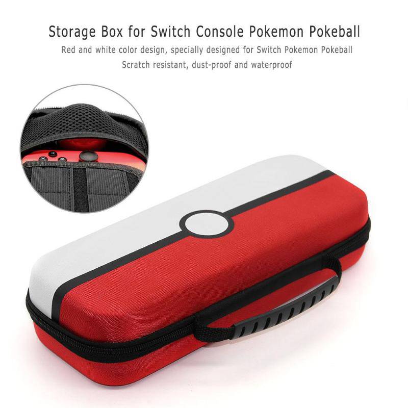 Gaming Storage Bag Hard Shell PU Carrying Pouch Bag Portable Protect Case for Nintend Switch Console for Nintend Pokeball plus King Gaming 