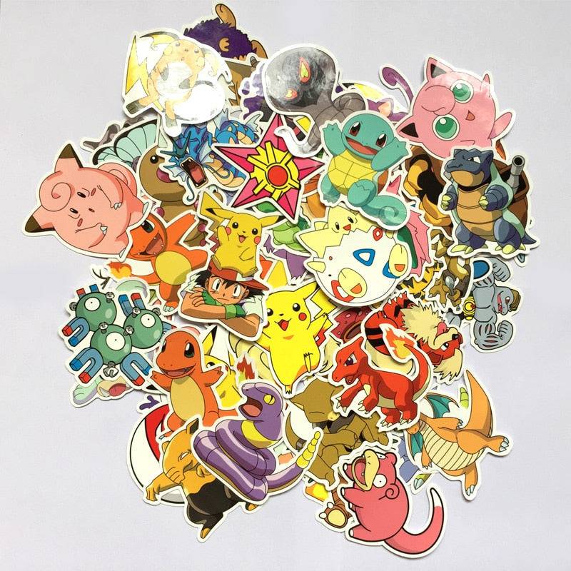 80pcs/lot Do Not Repeat PVC Sticker Anime Laptop Stickers For Kids King Gaming