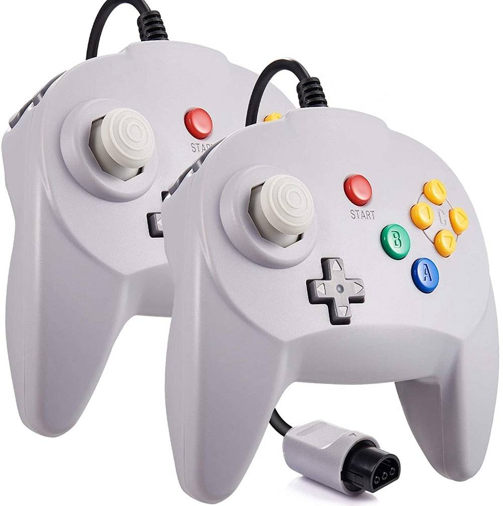 [New Version] 2 Pack for N64 Controller, Mini Game pad Joystick for N 64 Console- Plug & Play (Design from Japan) King Gaming