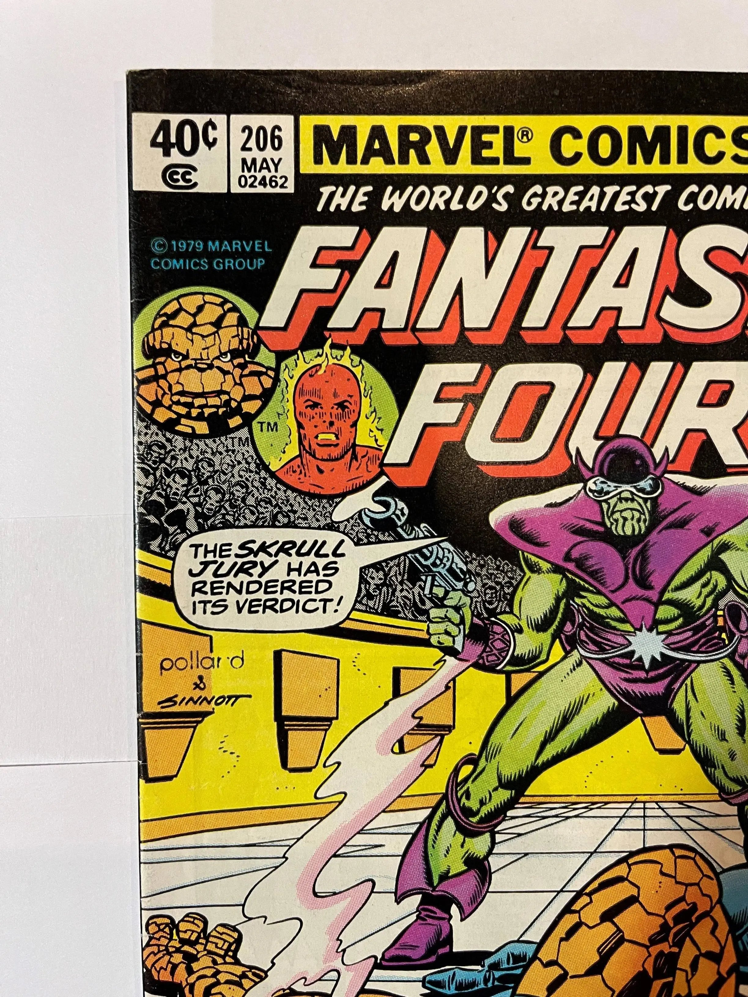 Marvel Comics Fantastic Four #206 May 1979 F- VF Skrulls - Rare King Gaming