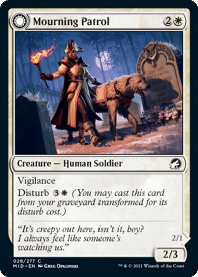 Mourning Patrol / Morning Apparition #28 - C - Magic TCG King Gaming