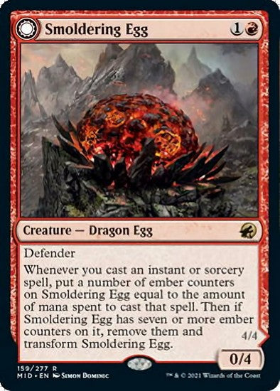 Smoldering Egg - Innistrad: Midnight Hunt #159 - Uncommon - Magic TCG King Gaming