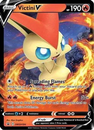Victini V - SWSH104 - Promo King Gaming