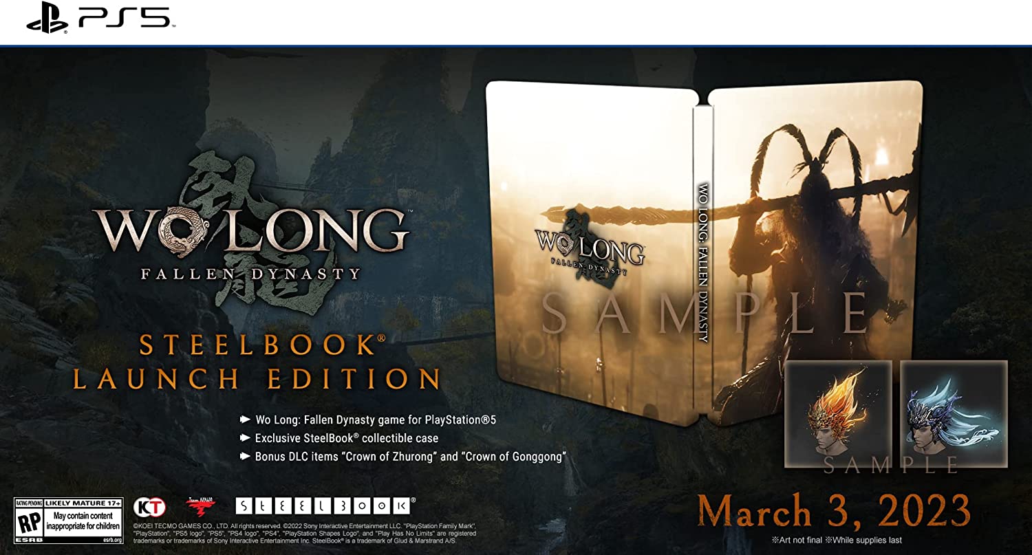 Wo Long Fallen Dynasty Steelbook Launch Edition Playstation 5 - Pre Order - King Gaming 