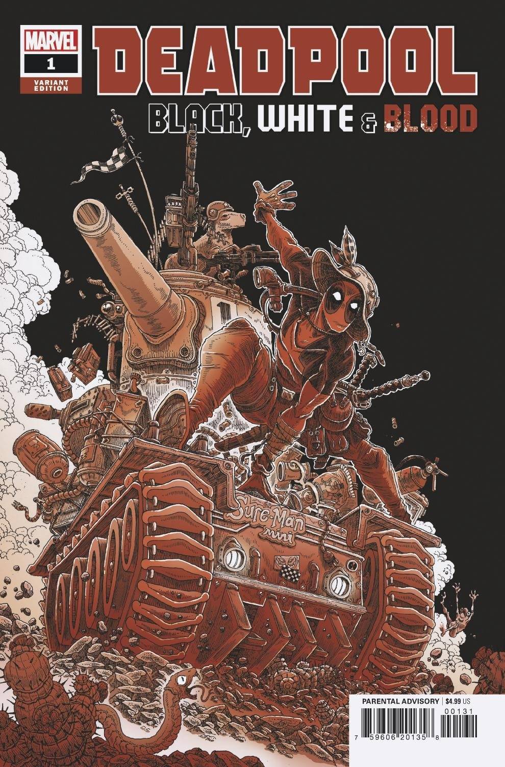 Deadpool Black White Blood #1 (OF 4) Stokoe VAR King Gaming