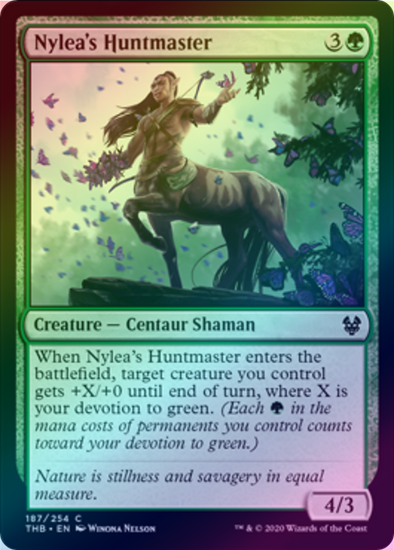 Nylea's Huntmaster - #197 - Rare - Foil - King Gaming 
